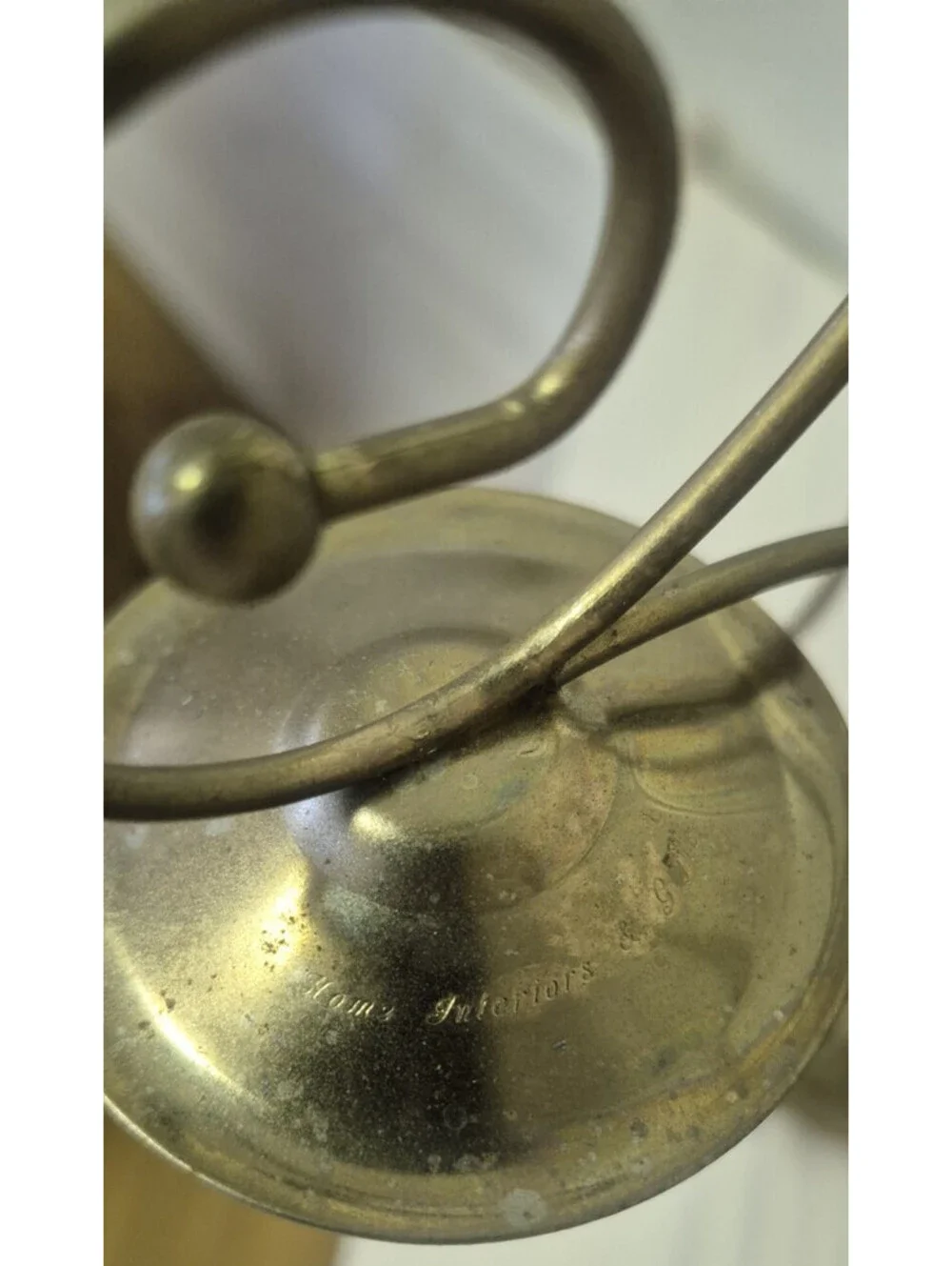 Brass Gold Metal Home Interiors Candelabra Tree Shape Candle Holder 15